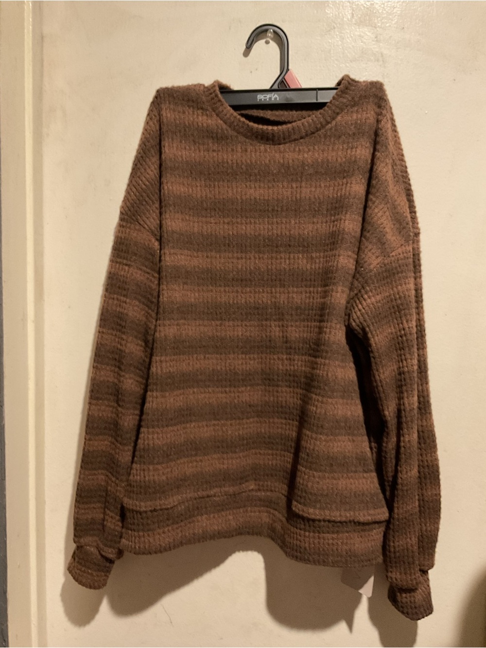 Striped knitted Sweater for Women Size M in Brown New with Tags